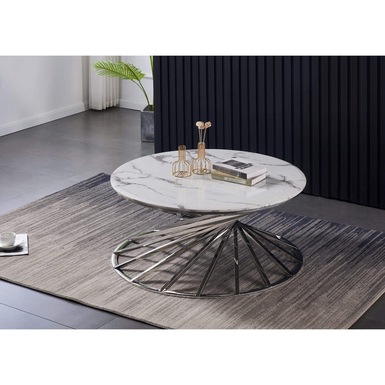 Axon Coffee Table Stainless Steel