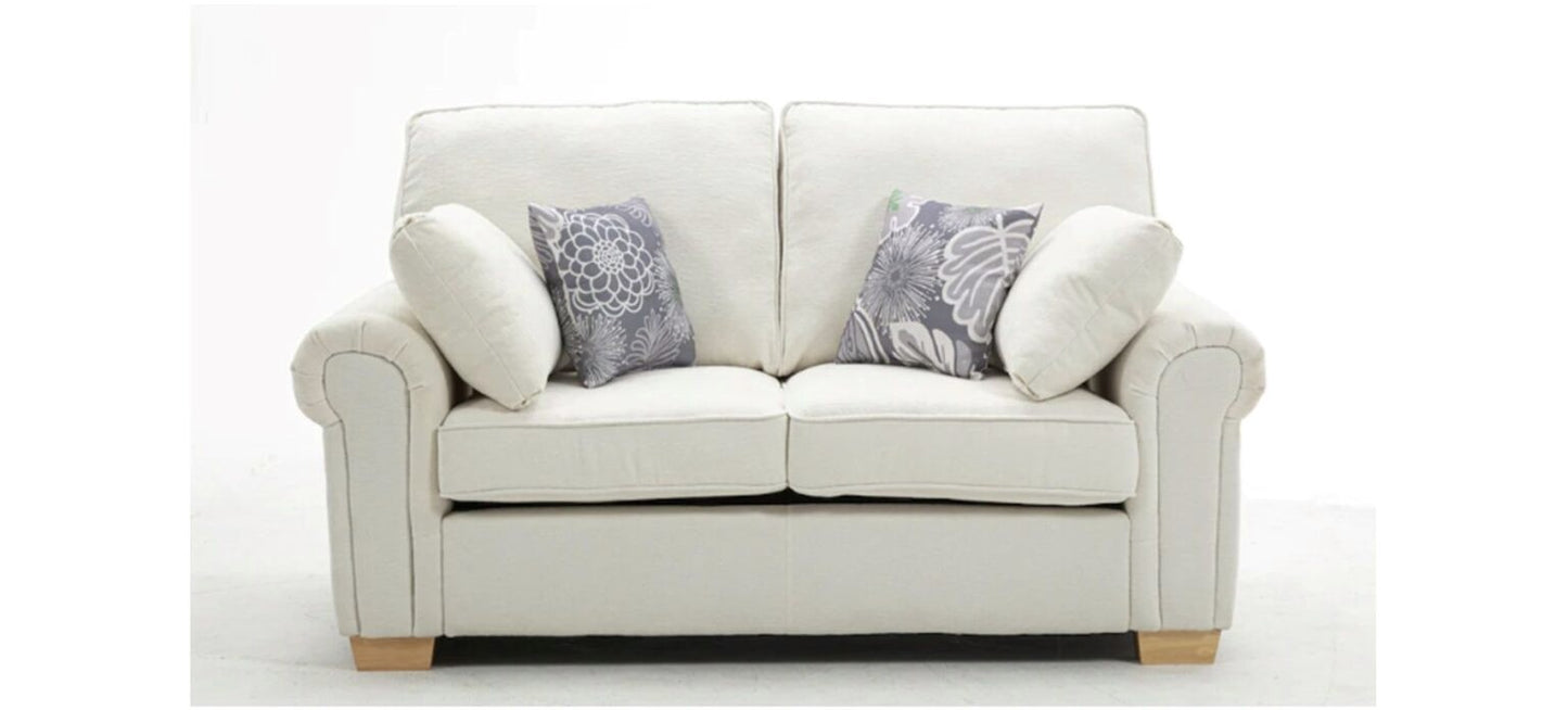 Cambridge Grey Fabric 3+2 Sofa Set Full back Cushions