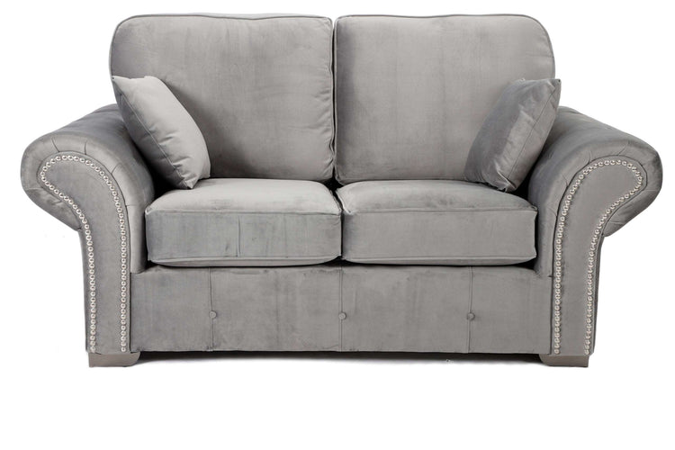 Oakland 2 Seater Sofa Plush Greyvendor##seotitlePluah Velvet Sofasproduct-colour##