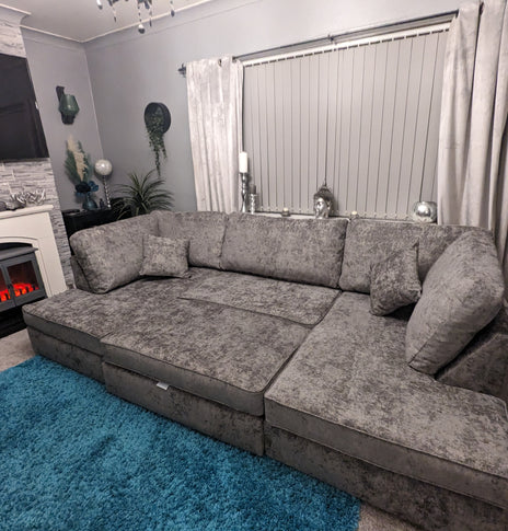 Carnaby U Shape Cinema Sofa with Large Footstool