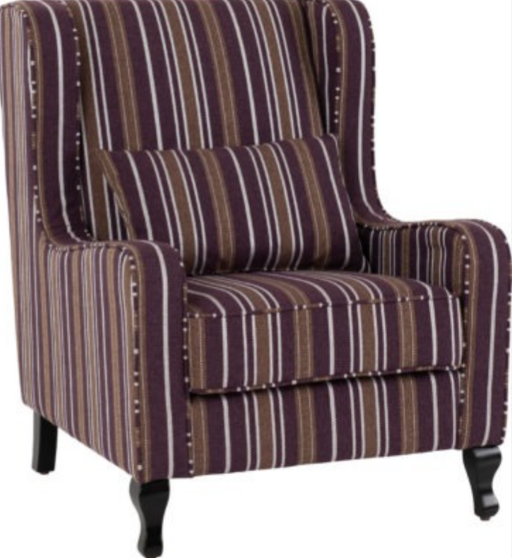 Sherborne Fireside Chair
Burgundy Stripe Fabric