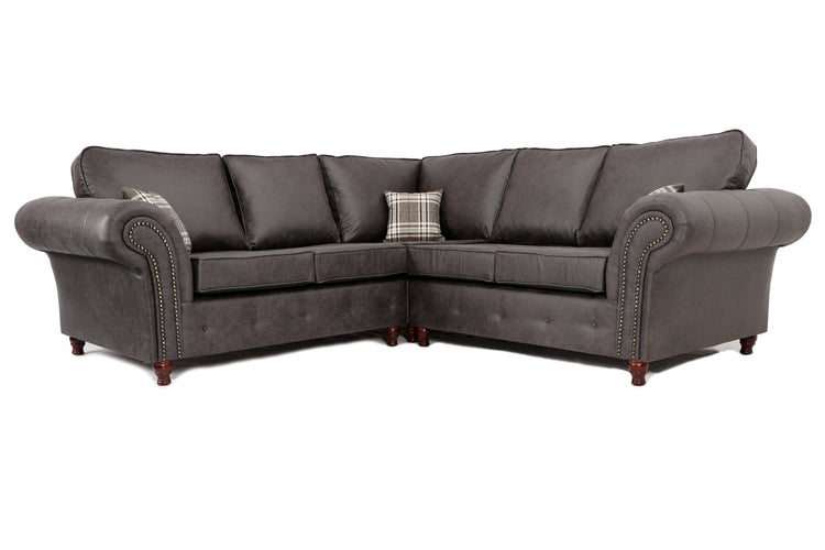 Oakland Large Corner Sofa Charcoal