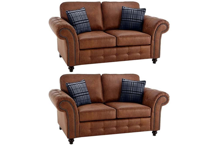 Oakland Tan 2+2 Seater Sofa Set