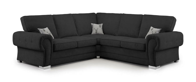 Verona Fullback Sofa Black Large Cornervendor##seotitleSofasproduct-colour##