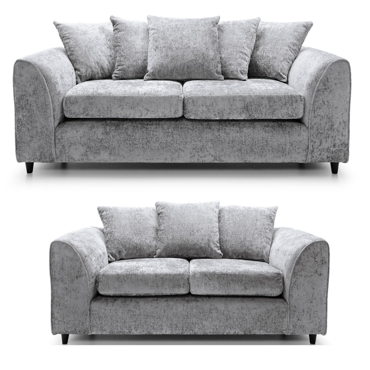Rosa Soft Chenille 3 Seater + 2 Seater Sofa Set