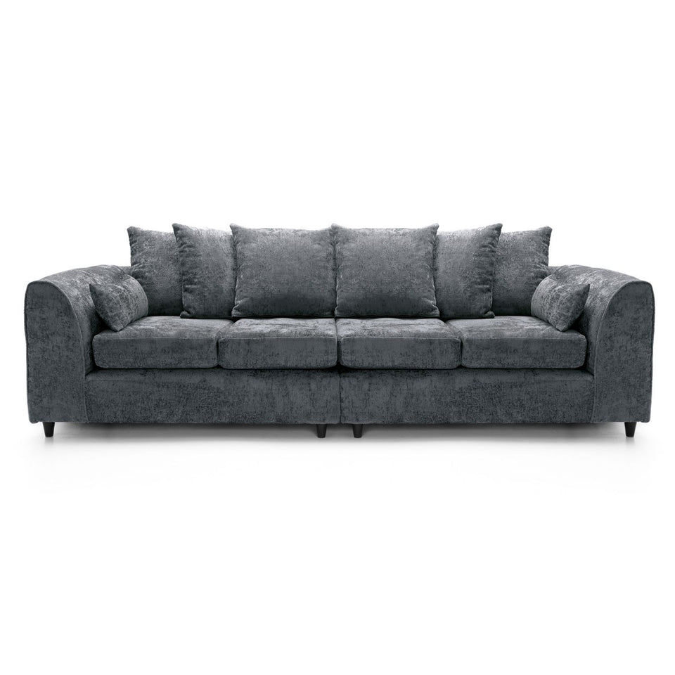 Rosa Soft Chenille 4 Seater Sofa
