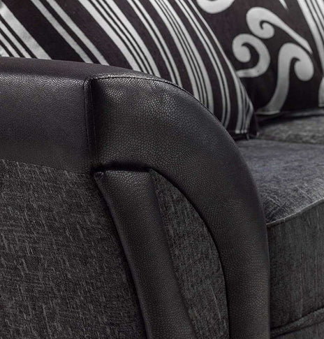 SHANNON 2 SEATER GREY/BLACKvendor##seotitleproduct-colour##