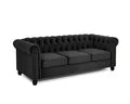 Chesterfield Plush Velvet 3 Seater Sofa