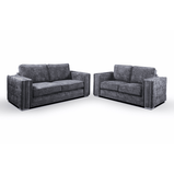 Bentley 3+2 Fullback Cushions With Squared Arms And Elegant Studs