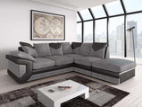 Dino Corner Sofa Right Hand Facing - Black/Grey