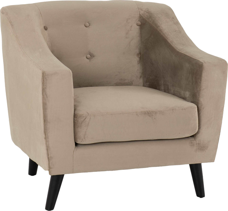 Ashley 1 Seater Sofa Oyster Velvet Fabricvendor##seotitleproduct-colour##