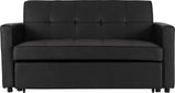 Astoria Faux Leather Black Sofa Bedvendor##seotitleSofa Bedproduct-colour##