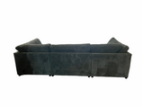 Lorena exquisite Grey Cord Fabric U Shape Sofa