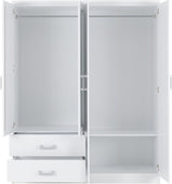 Charles 4 Door 2 Drawer Mirrored Wardrobe