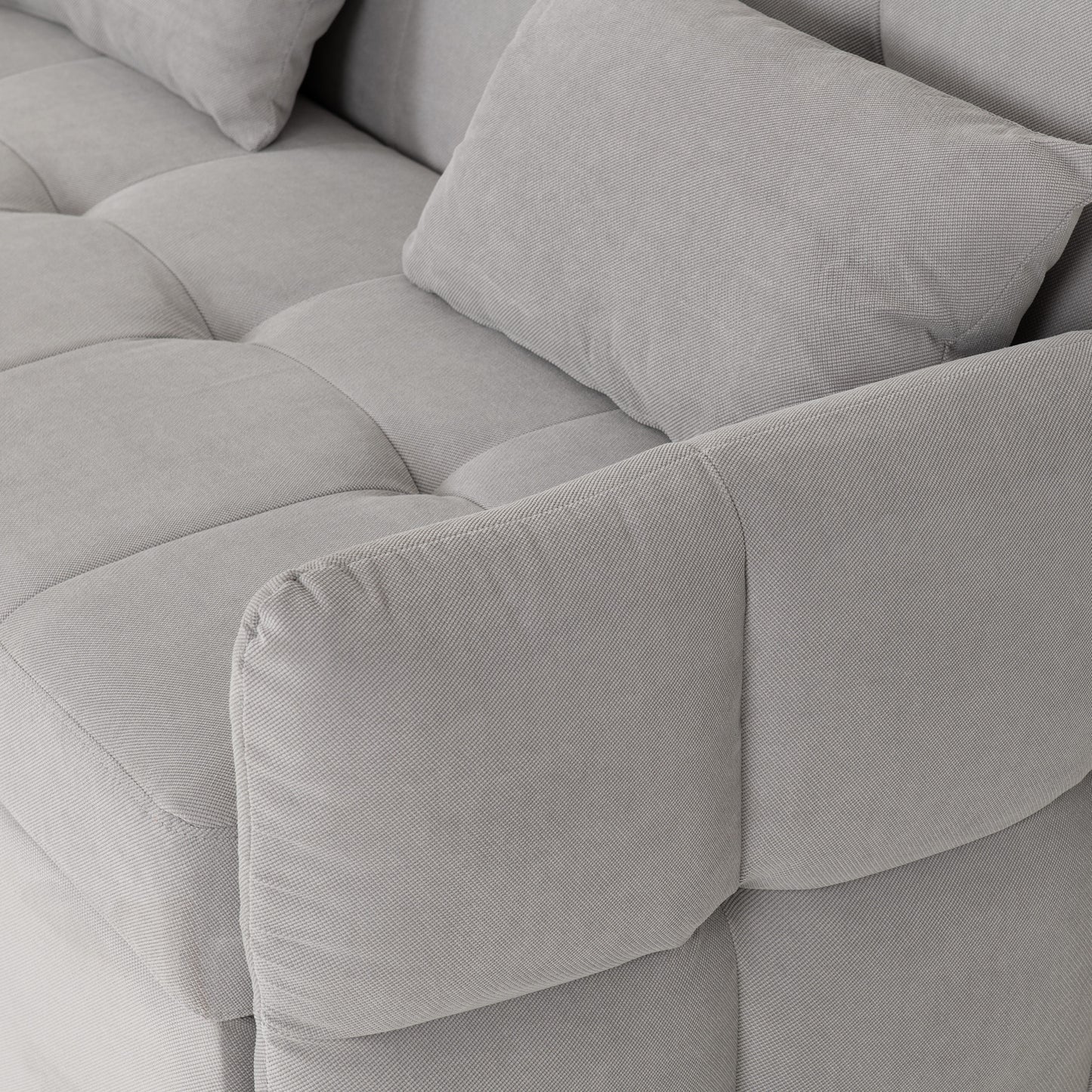 Chelsea Sofa Bed Silver Grey Fabric