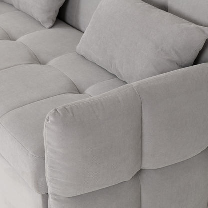 Chelsea Sofa Bed Silver Grey Fabric