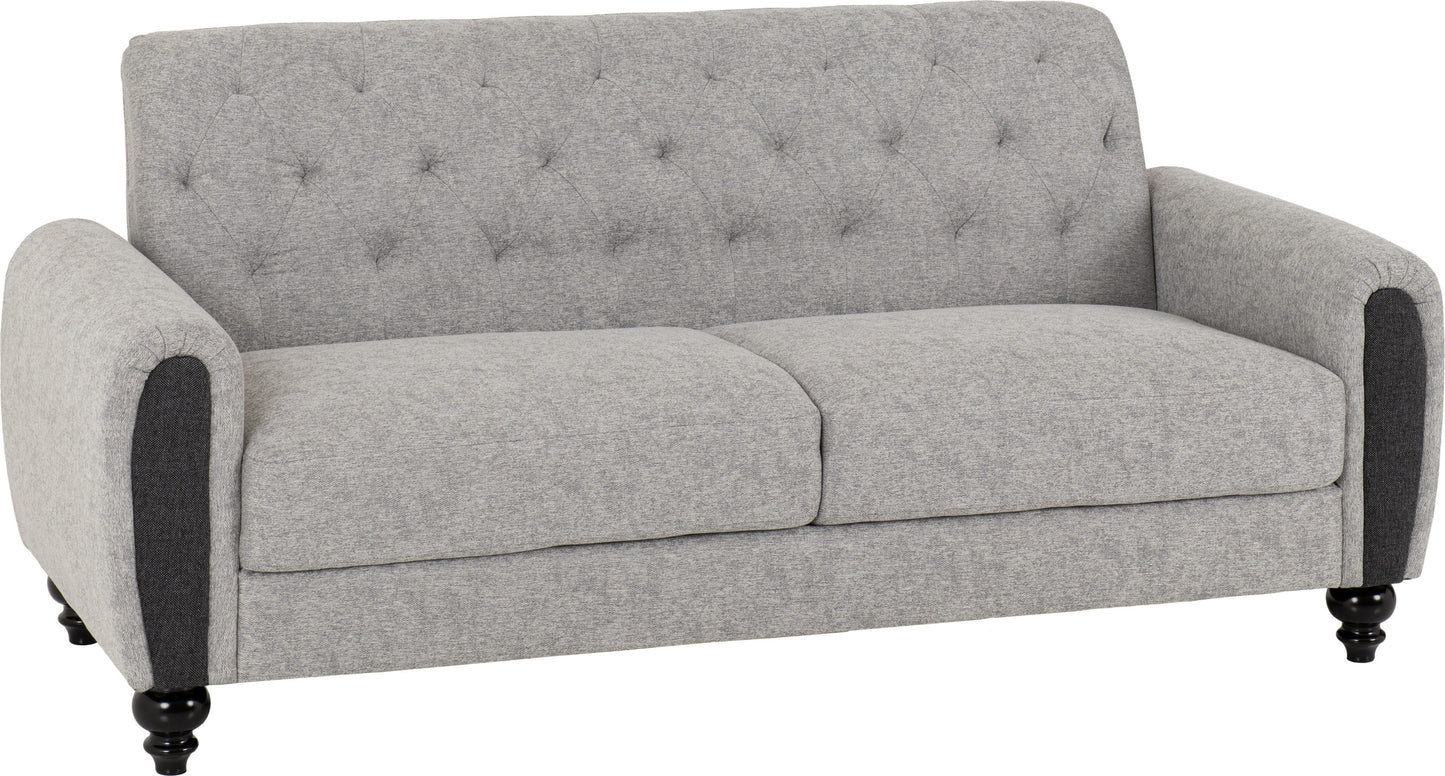 Chester 3+2 Suite Light Grey Fabric