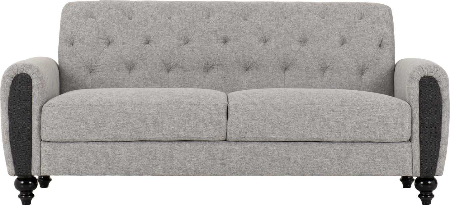 Chester 3+2 Suite Light Grey Fabric