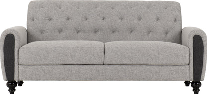 Chester 3+2 Suite Light Grey Fabric