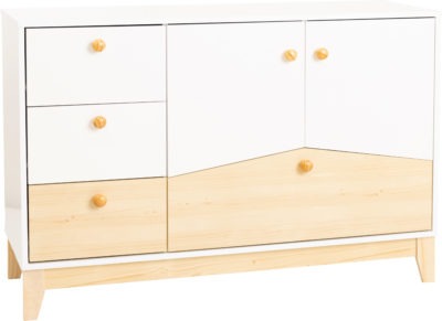 Cody Bedroom Set White/Pine Effect