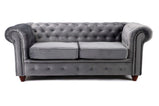 Chesterfield Sofa Set Grey 3+2 Seatervendor##seotitleSofasproduct-colour##