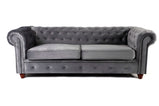 Chesterfield Sofa Set Grey 3+2 Seatervendor##seotitleSofasproduct-colour##