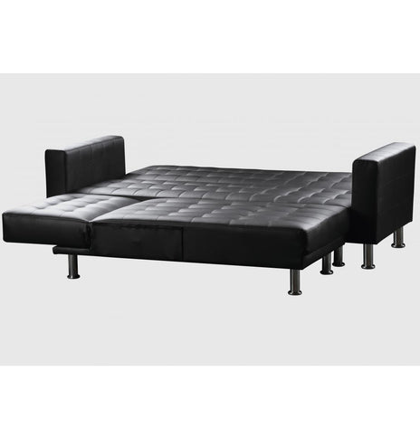 Hawthorn Corner Multi Functional Sofa Bed PU & PVC Black