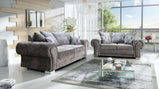 Verona Scatter Grey Fabric 3+2 Seater Sofa Set