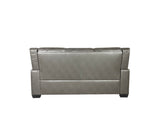 Falcon Aire Leather Sofa Set in Grey and Brown