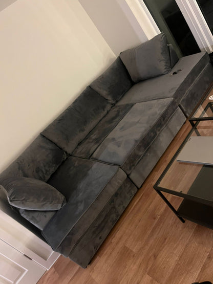 Carnaby U Shape Cinema Sofa with Large Footstool