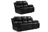 Valencia Leather Recliner – BLACK & Grey