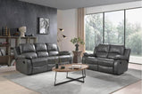 Valencia Leather Recliner – BLACK & Grey