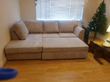 Chiswick Corner Sofa with a spacious footstool