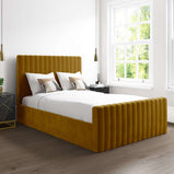 Khloe Side Opening Ottoman Bed mustard yellowvendor##seotitleStorage bedsproduct-colour##