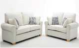 Cambridge Grey  Fabric 3+2 Sofa Set Full back Cushions