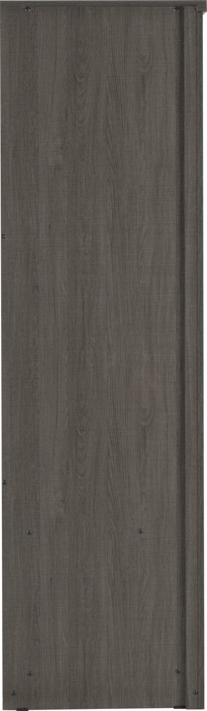Lisbon 3 Door Wardrobe Black Wood Grain