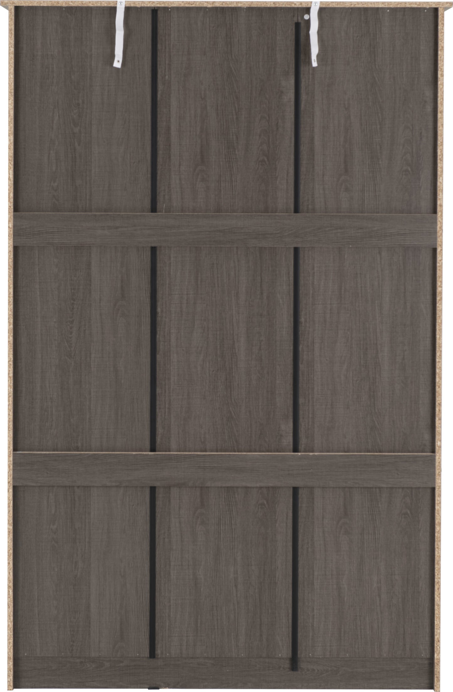 Lisbon 3 Door Wardrobe Black Wood Grain