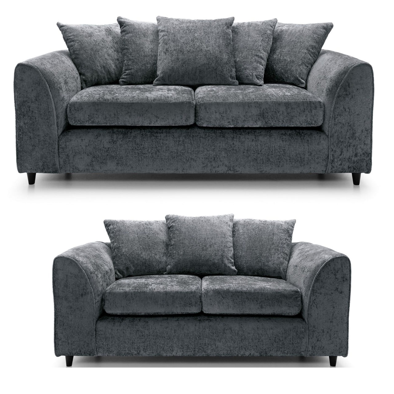 Rosa Soft Chenille 3 Seater + 2 Seater Sofa Set