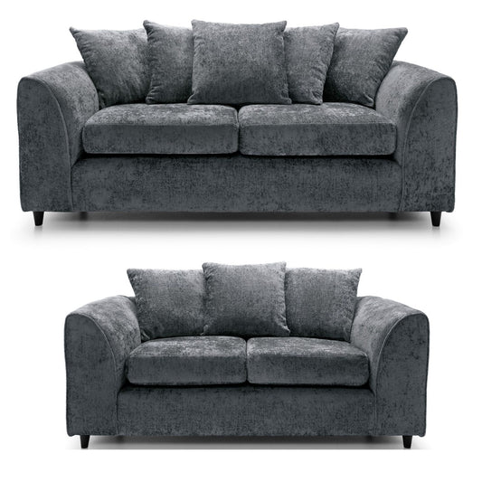 Rosa Soft Chenille 3 Seater + 2 Seater Sofa Set