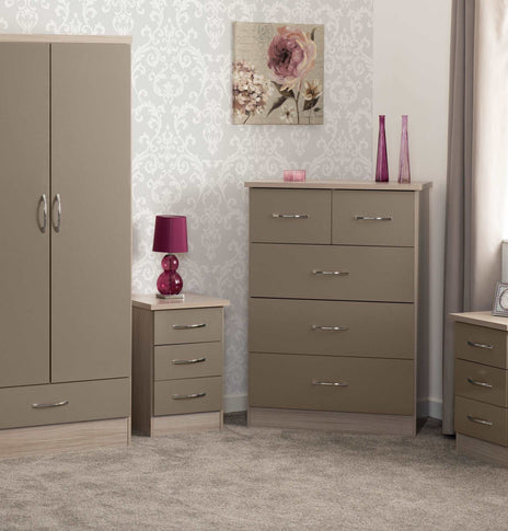 Nevada 2 Door 1 Drawer Wardrobe Bedroom Setvendor##seotitleArmoires & Wardrobesproduct-colour##