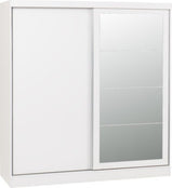 Nevada 2 Door Sliding Wardrobe White Gloss