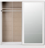 Nevada 2 Door Sliding Wardrobe White Gloss