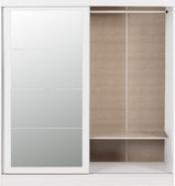 Nevada 2 Door Sliding Wardrobe White Gloss