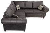 Oakland Corner Sofa Charcoal