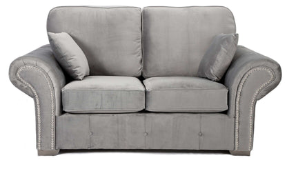 Oakland 2 Seater Sofa Plush Greyvendor##seotitlePluah Velvet Sofasproduct-colour##