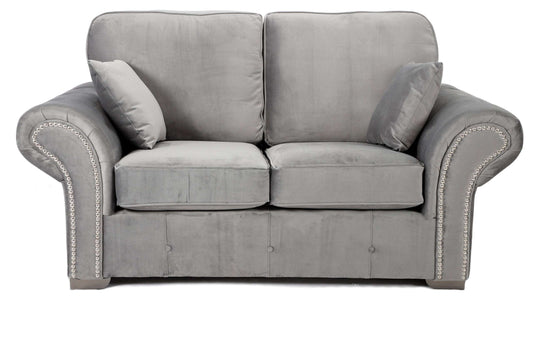 Oakland 2 Seater Sofa Plush Greyvendor##seotitlePluah Velvet Sofasproduct-colour##
