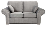 Oakland 2 Seater Sofa Plush Greyvendor##seotitlePluah Velvet Sofasproduct-colour##