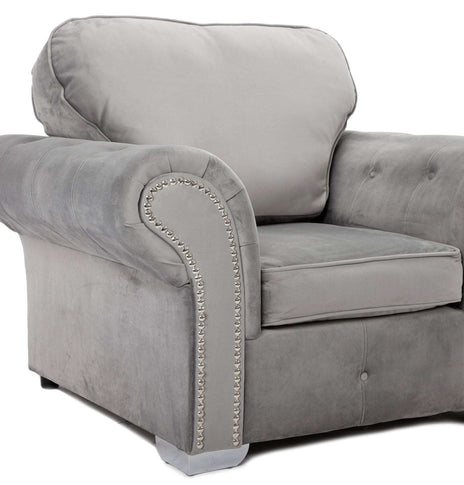Oakland velvet grey armchairvendor##seotitlearmchairproduct-colour##