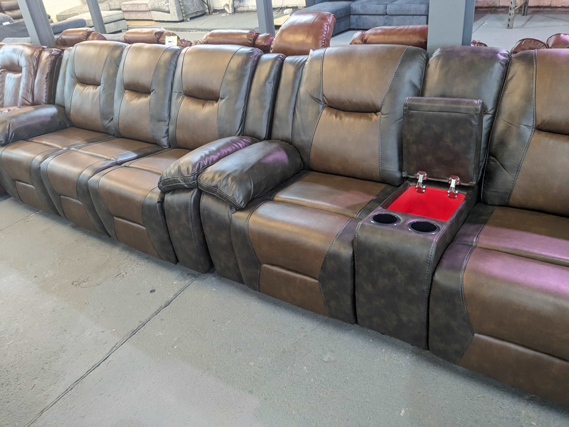 Milan Leather Recliner 3+2 Sofa Set with in New Twin Colours