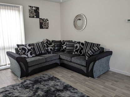 Shannon Chenille Corner Sofa